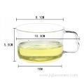 200ml fancy mini glass tea cup mugs with handle